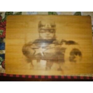 Captain America Bamboo Cutting Board